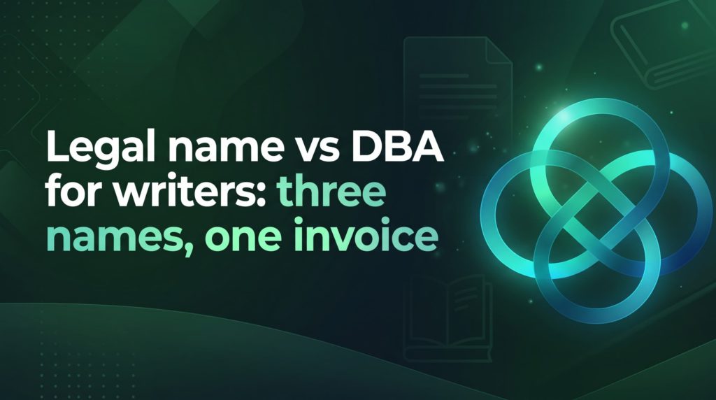 Legal Name vs DBA for Writers Three Names One Invoice